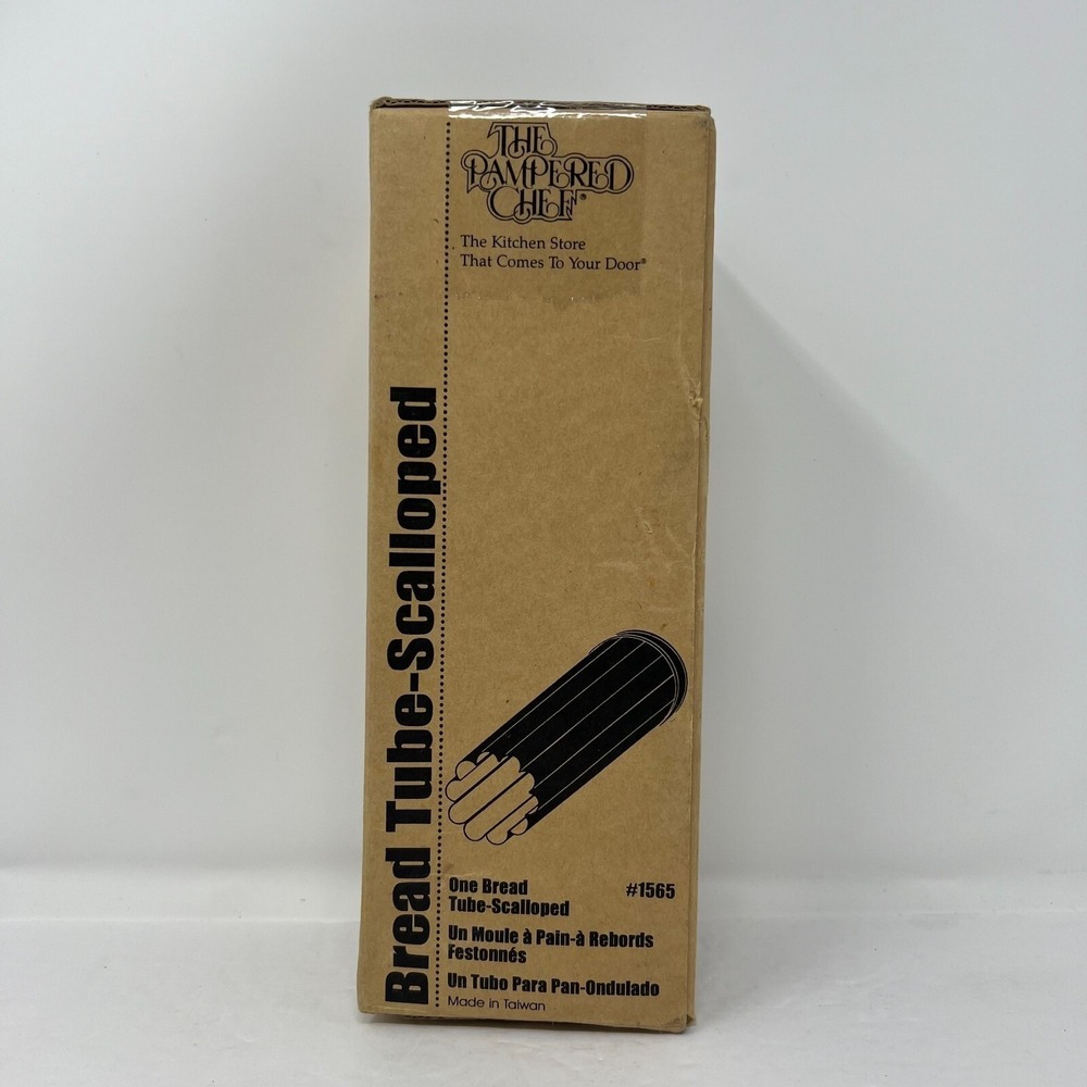 Pampered Chef 9 Inch Scalloped Bread Tube #1565 Metal Baking Tube Recipes